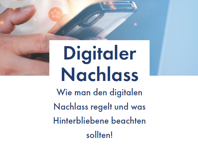 Deckblatt der Broschüre „Digitaler Nachlass“.