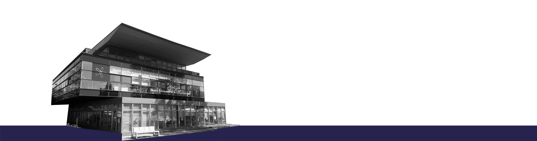 Bâtiment du CEC en noir et blanc