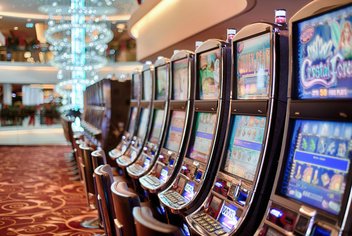 Machines à sous dans un casino.